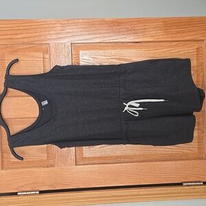 Zella charcoal gray Lightweight Summer tank top romper  Women’s MEDIUM